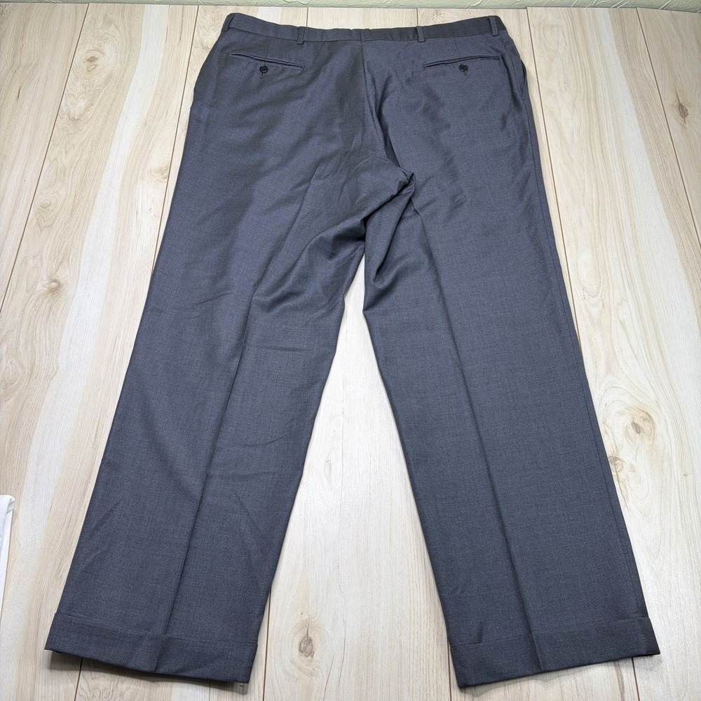 Lubiam 1911 Trousers Men's 41x32 Ermenegildo Zegna Trofeo Wool Gray Dress Pants - Picture 9 of 12
